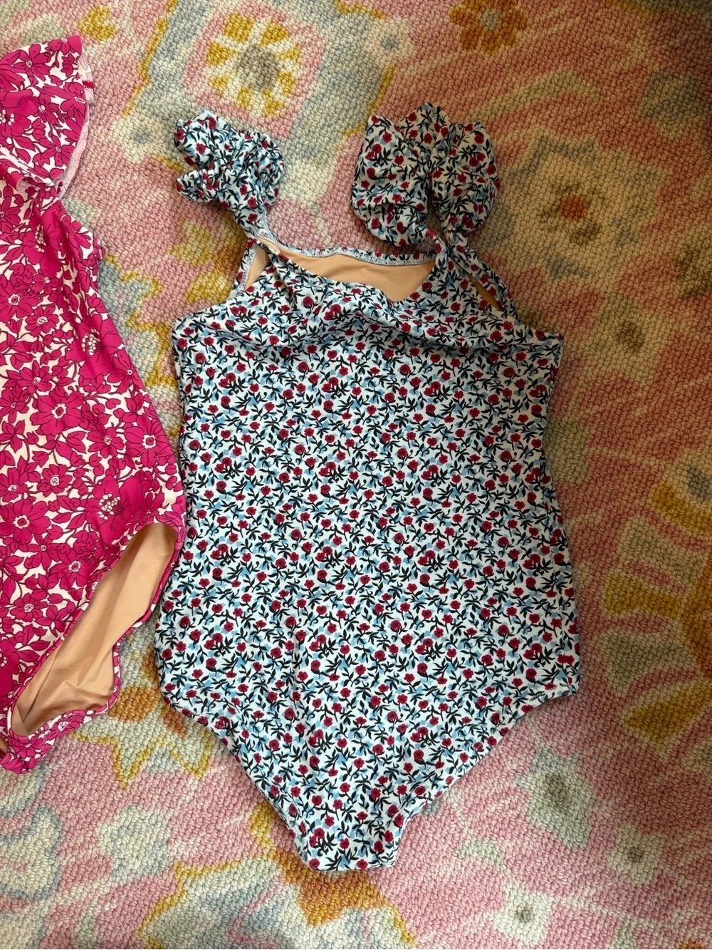 Lot of 4 J.Crew Crewcuts Girls 10 One Piece Swimsuits